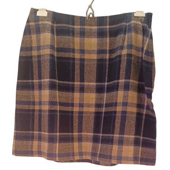 Bentley Dresses & Skirts - Vintage Bentley Plaid Wool Blend Mini Skirt Women's Small Preppy Academia 90s